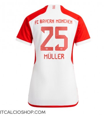 Bayern Munich Thomas Muller #25 Prima Maglia Femmina 2023-24 Manica Corta